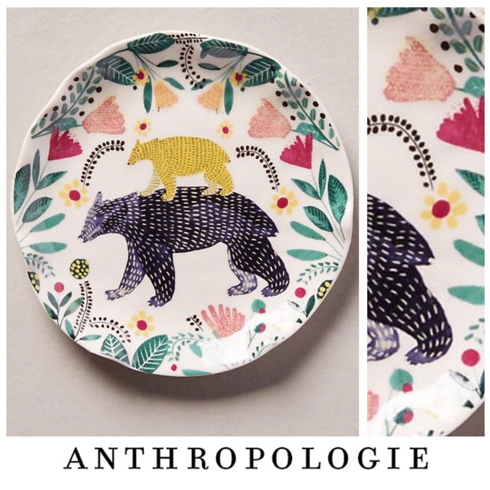 ‼️SOLD‼️Anthropologie Ceramic Painted Coaster